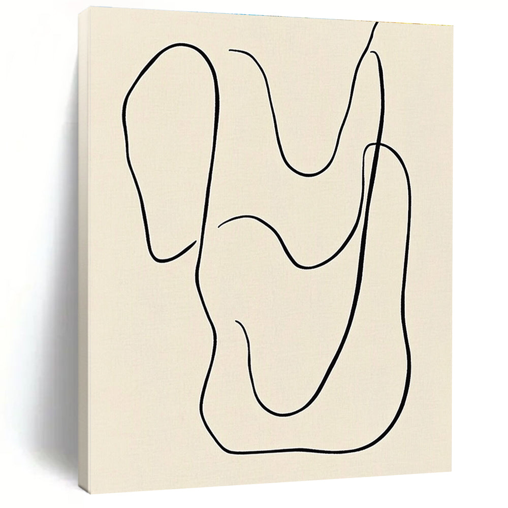 Minimal Line Art - Abstract Figure Drawing GAB0553