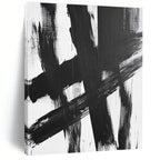 Cross - Stroke Abstract Painting with Graphic Impact WINK826