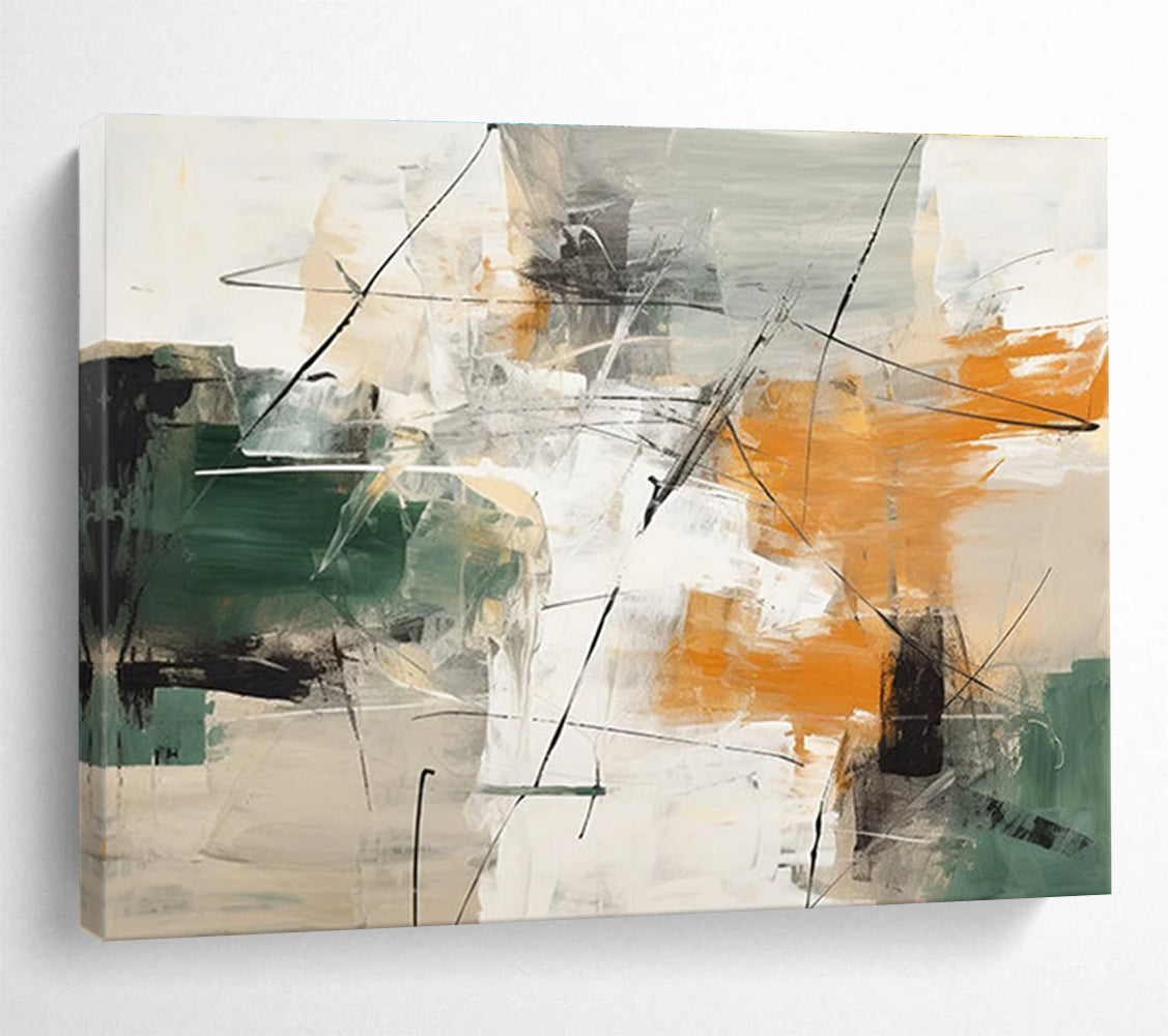 Multi - Color Abstract Painting for Vibrant Spaces YHT099