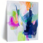 Pastel - Hued Abstract Flow Painting with Soft Movement WINK628