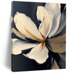 Textured Flower with Gold Abstract Painting for Elegant Decor GAB0714