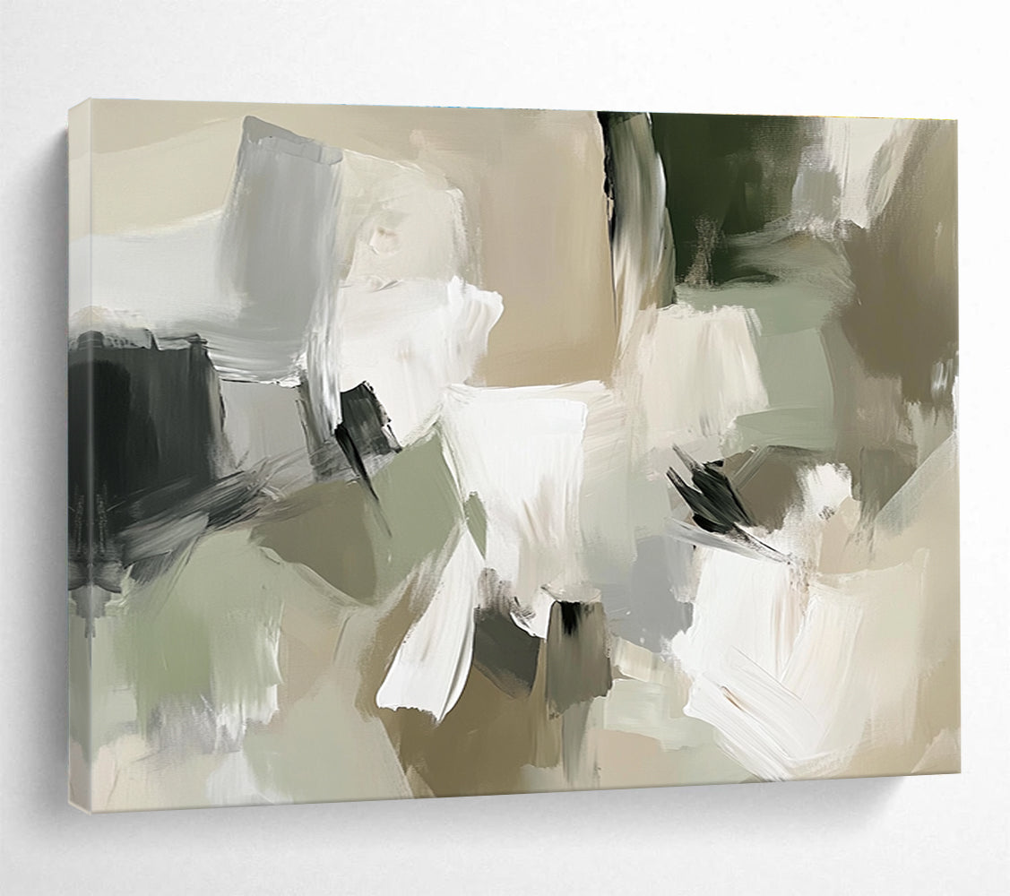 Neutral Tones Abstract Painting with Subtle Harmony ABS404