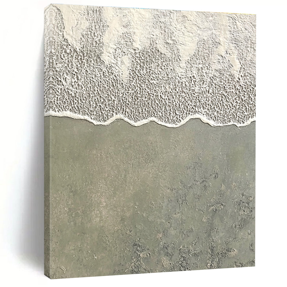 Beach Wave Texture Minimalist Coastal Abstract Painting GAB0286