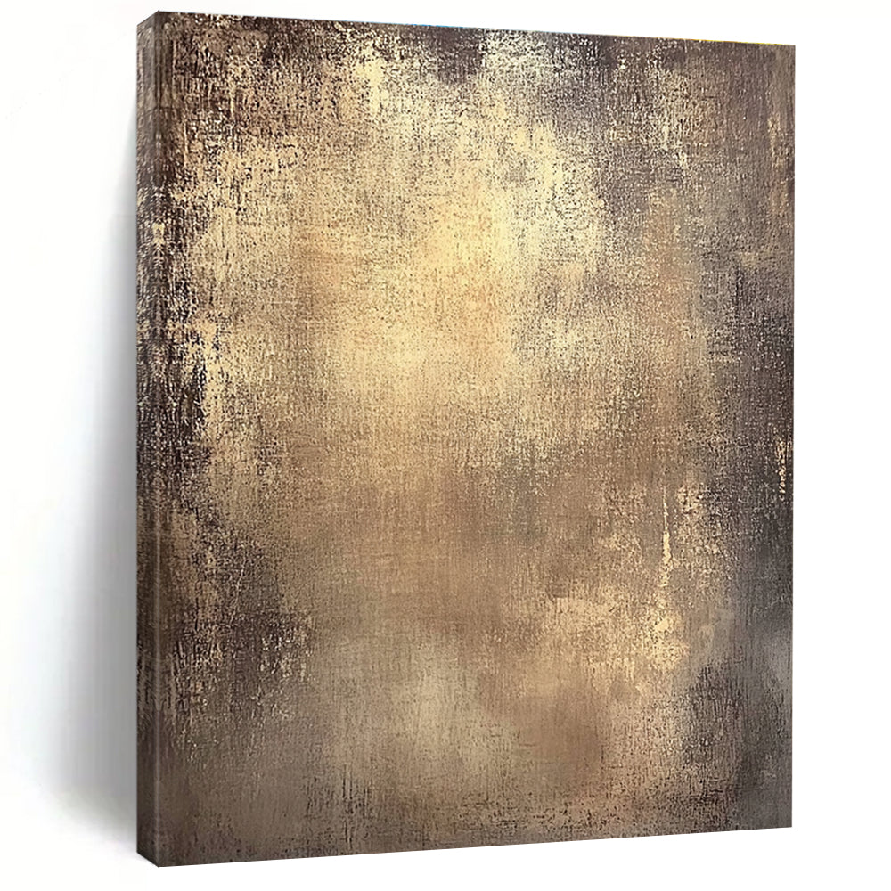 Gold Textured Surface Abstract Painting with Subtle Luxury WINK135
