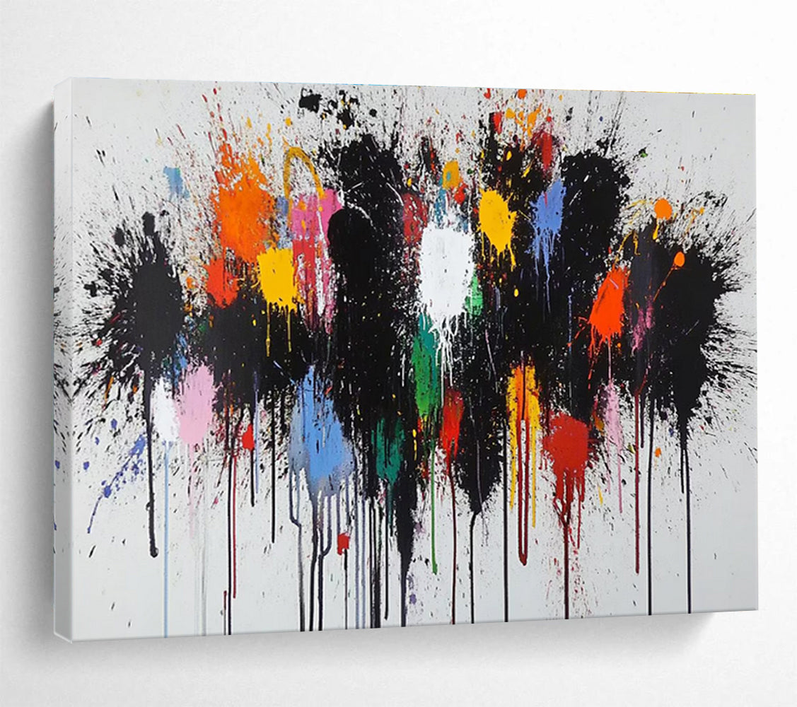 Color Splash Abstract Painting for Creative Studios YHT193