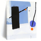 Minimalist Geometric Shapes Abstract Painting of Subtle Dynamics GAB0202