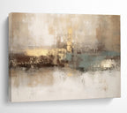 Earth - Toned Abstract Painting for Timeless Interiors YHT069