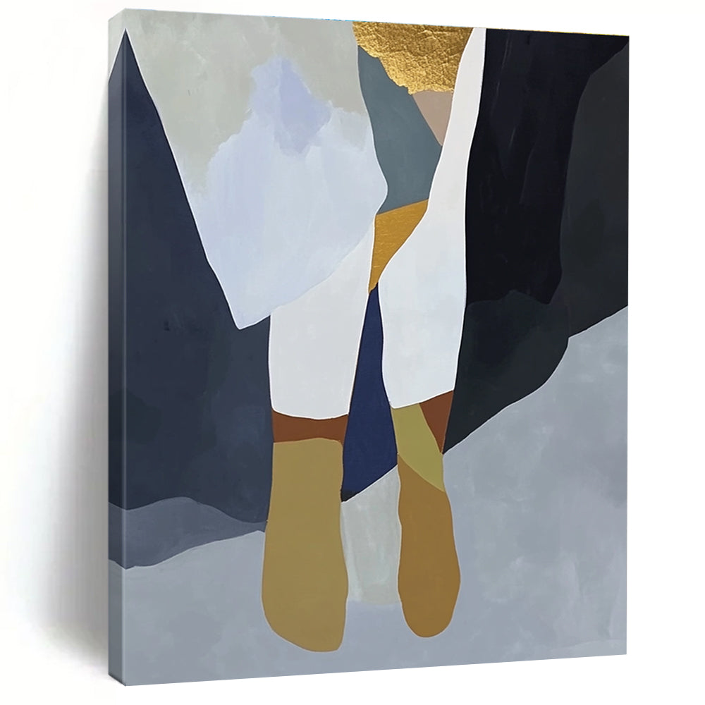 Abstract Geometric Shapes Painting with Modern Color Blocks GAB0084