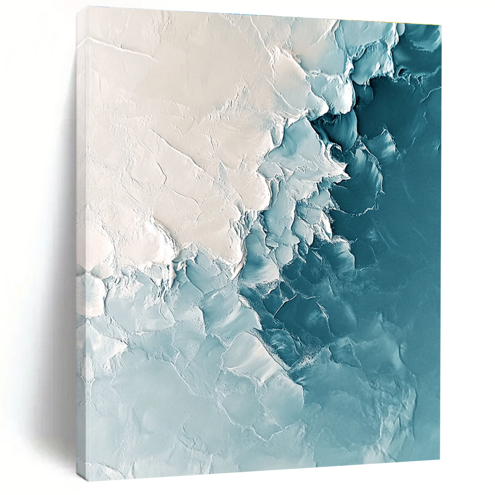 Arctic Ice Abstract Painting for Modern Living Rooms GAB0770