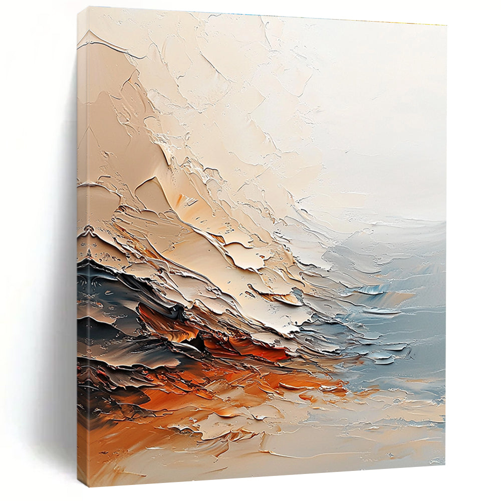 Textured Abstract Landscape - Dynamic Brushstroke Artwork GAB0531