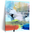 Vibrant Color Block Abstract Painting for Creative Art Studios HENG175