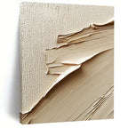 Textured Beige Layers Abstract Painting of Subtle Sophistication GAB0091