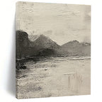 Monochromatic Abstract Landscape Painting for Minimalist Galleries GAB1115
