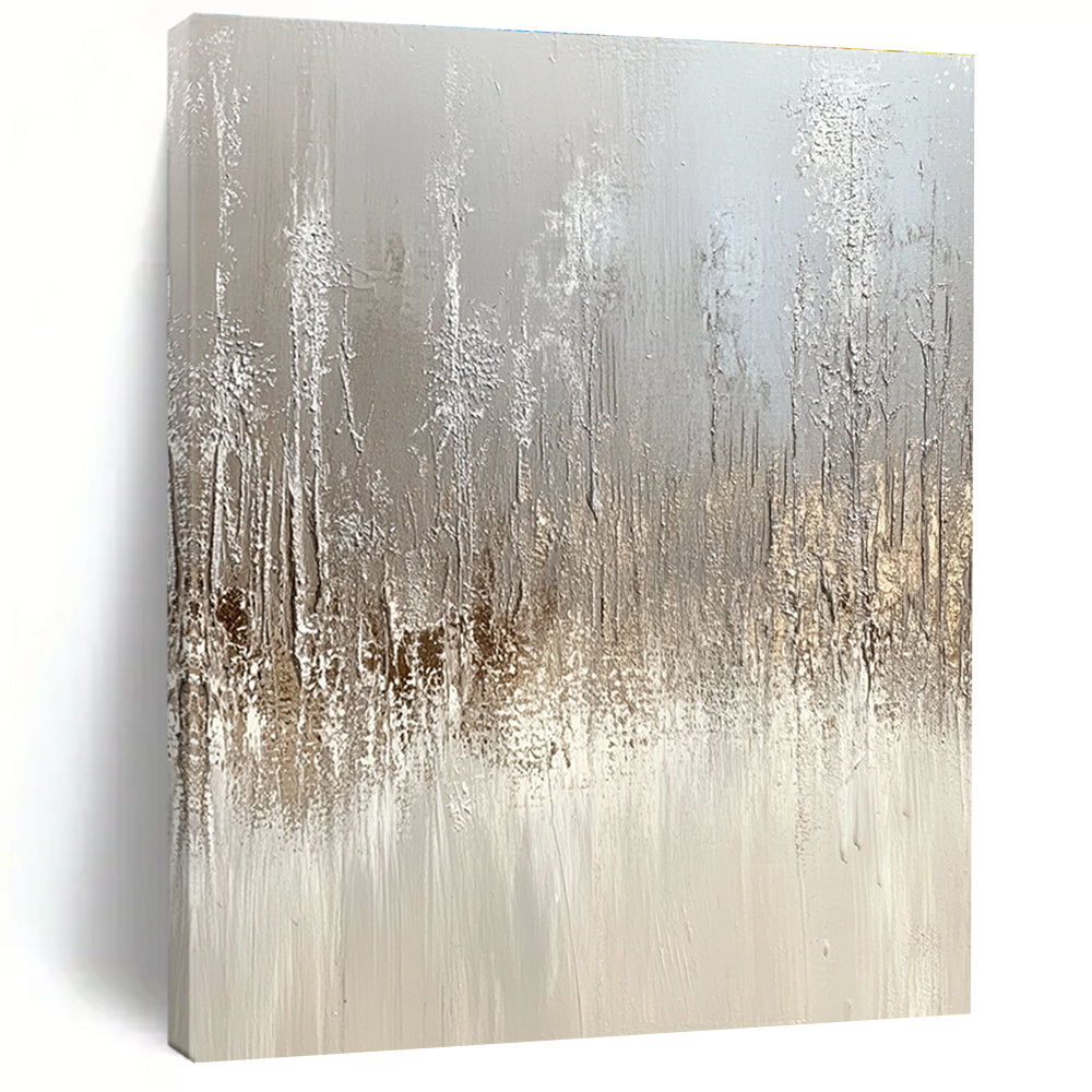 Textured Gray Landscape Abstract Painting GAB0304