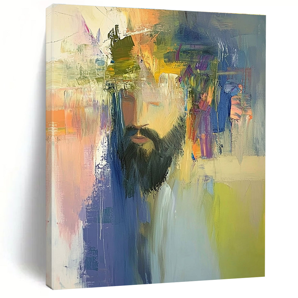 Colorful Portrait Abstract Painting for Artistic - Styled Studios GAB1071