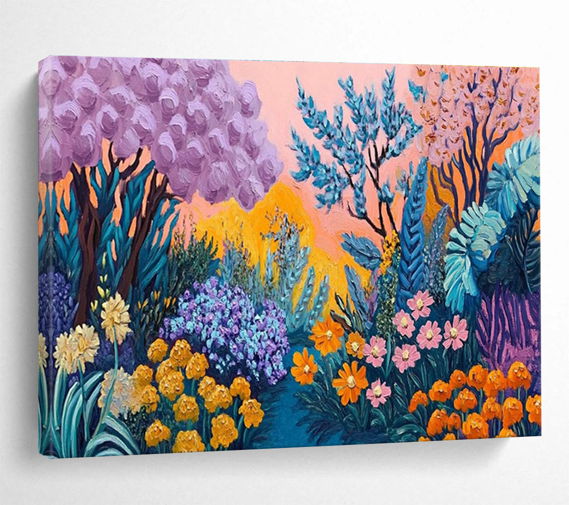 Fantasy Garden Abstract Painting for Bohemian - Style Cafes YHT418