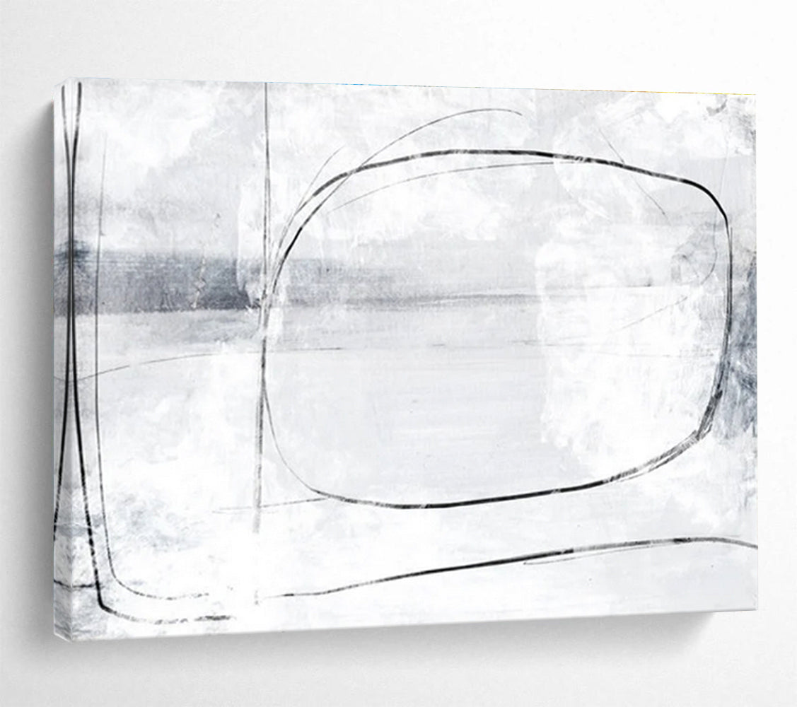 Minimalist Line Abstract Painting for Modern Offices YHT140