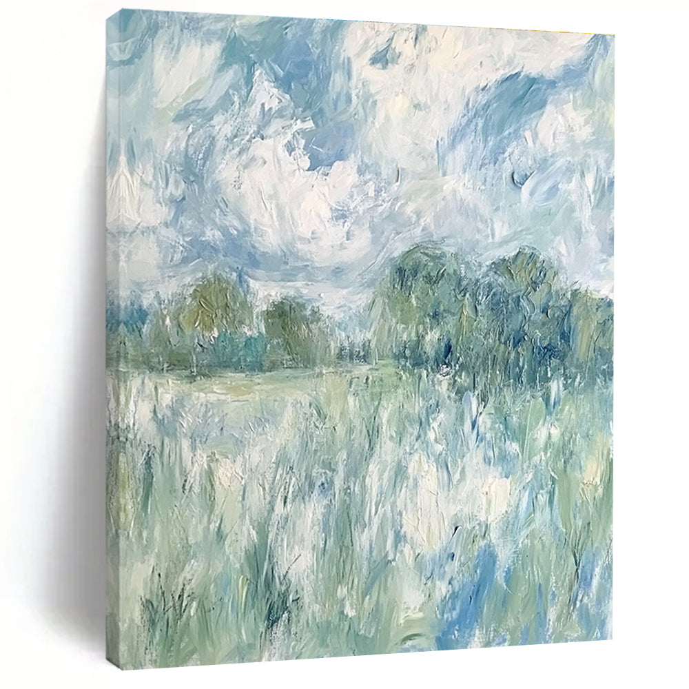 Impressionistic Field Abstract Painting for Country - Style Cafes GAB0815
