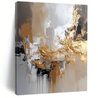 Gold Accent Modern Abstract Painting for Contemporary Living Spaces GAB0882