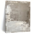 Gray Abstract Textures Abstract Painting with Industrial Charm WINK006