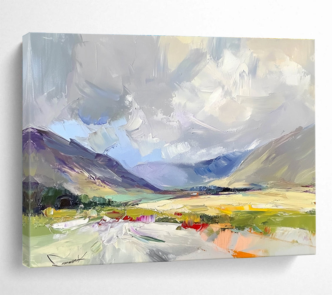 Abstract Mountain Landscape  Expressive Terrain ABS064