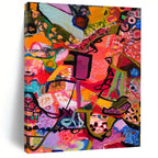Playful Pink - Toned Abstract Chaos Painting for Art - Loving Spaces HENG292