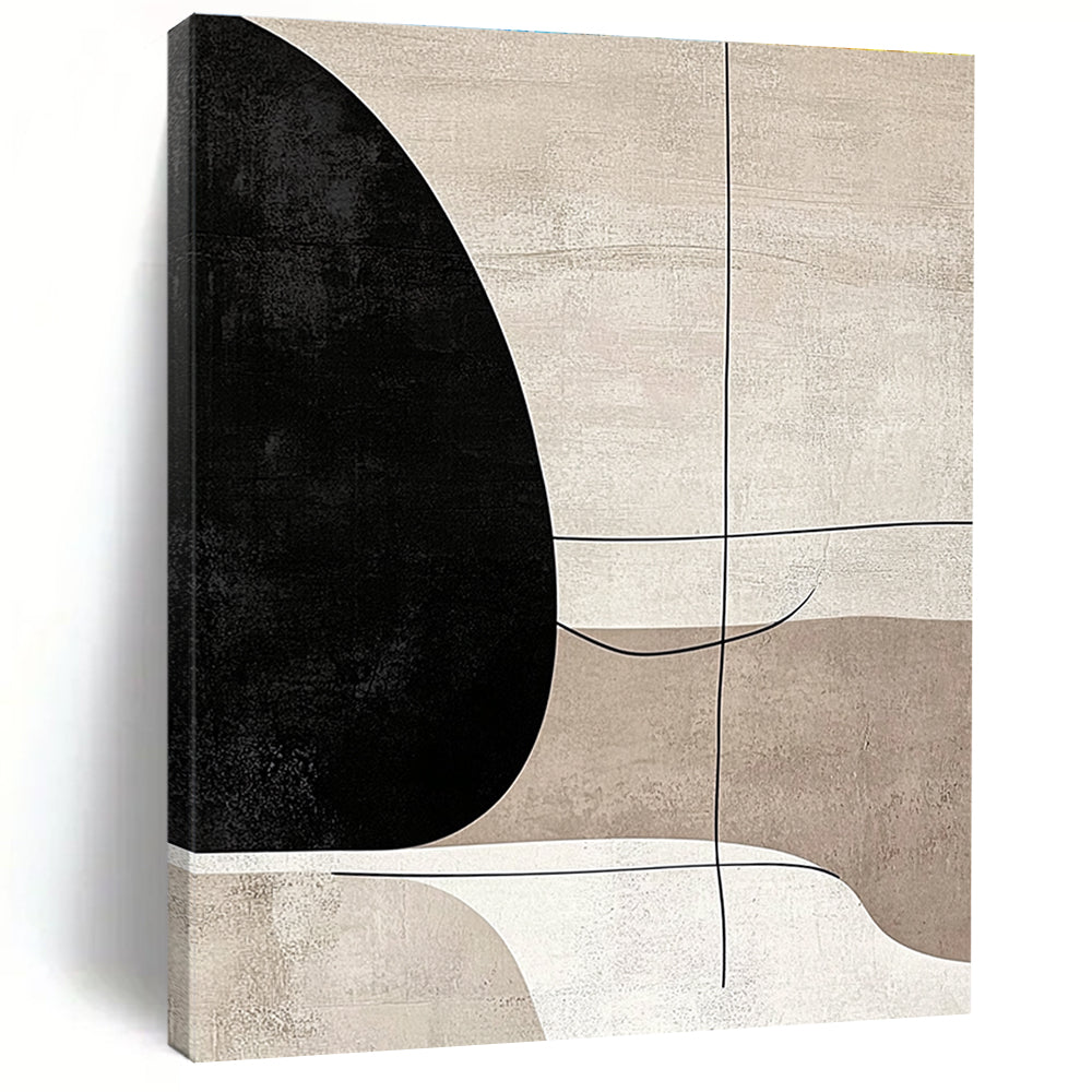 Minimalist Abstract Forms Painting with Quiet Sophistication WINK418