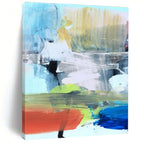 Vivid Colorful Abstract Landscape Painting for Energetic Spaces HENG245