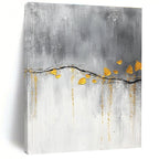 Gold - Branch Abstract Painting for Minimalist Home Offices GAB0863