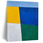 Color - Blocked Simplicity Abstract Painting with Vibrant Clarity WINK219