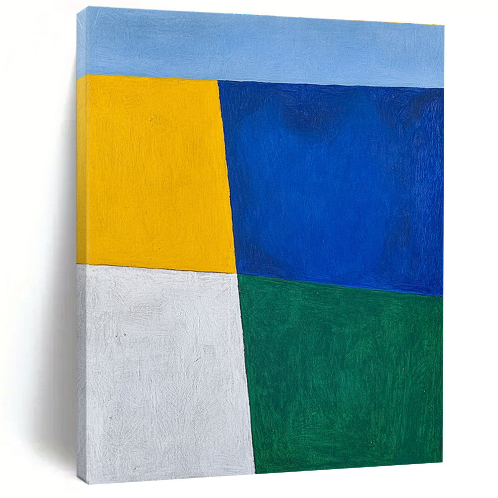 Color - Blocked Simplicity Abstract Painting with Vibrant Clarity WINK219