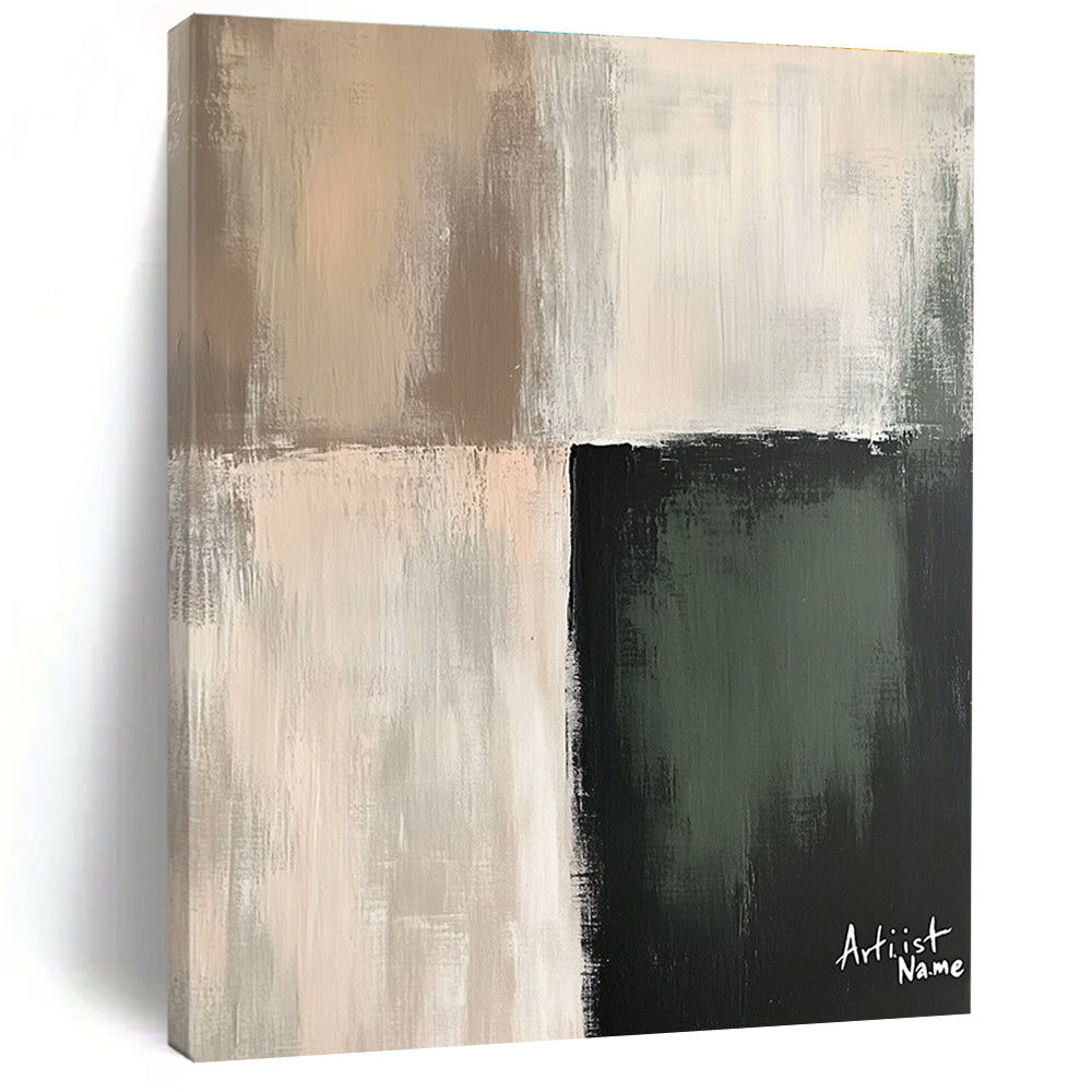 Contrasting Color Blocks Abstract Painting of Modern Simplicity GAB0208