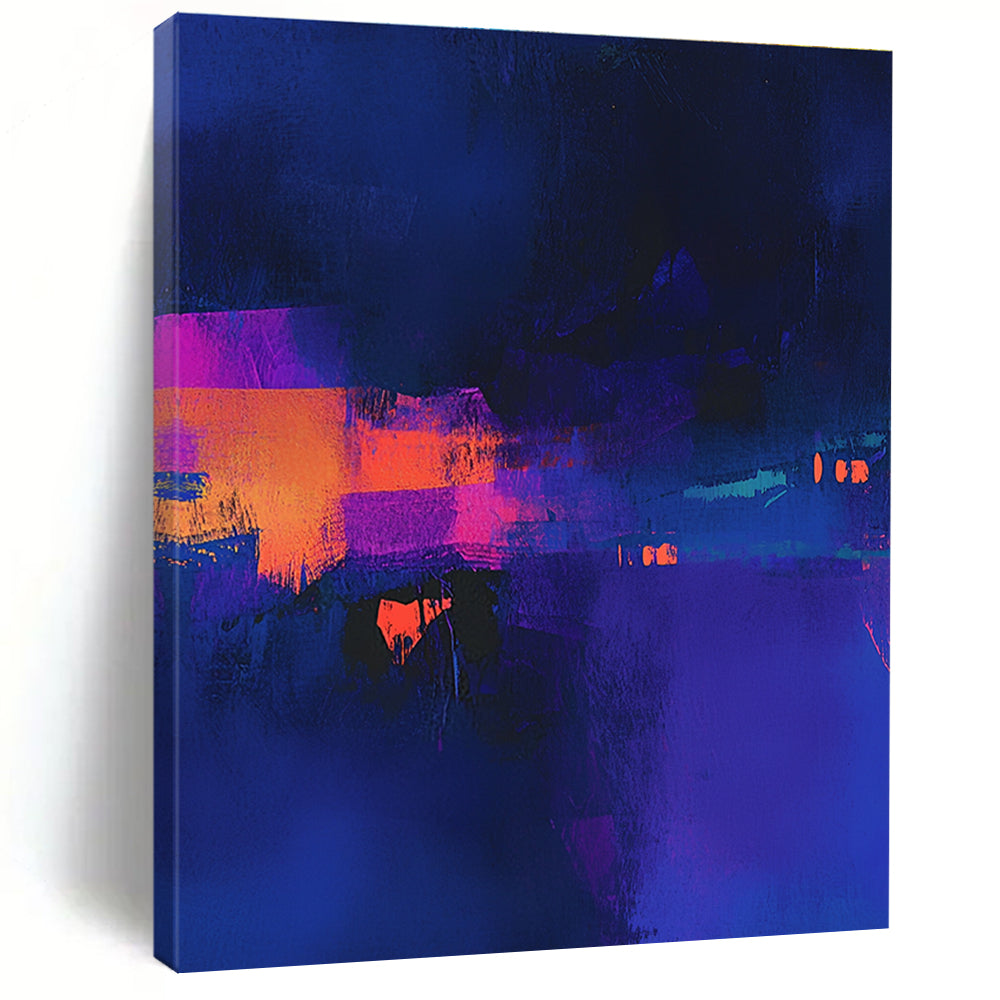 Neon Colored Abstract Painting with Vibrant Night WINK747