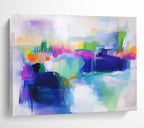 Colorful Abstract Mosaic Painting with Vibrant, Playful Combinations ABS493