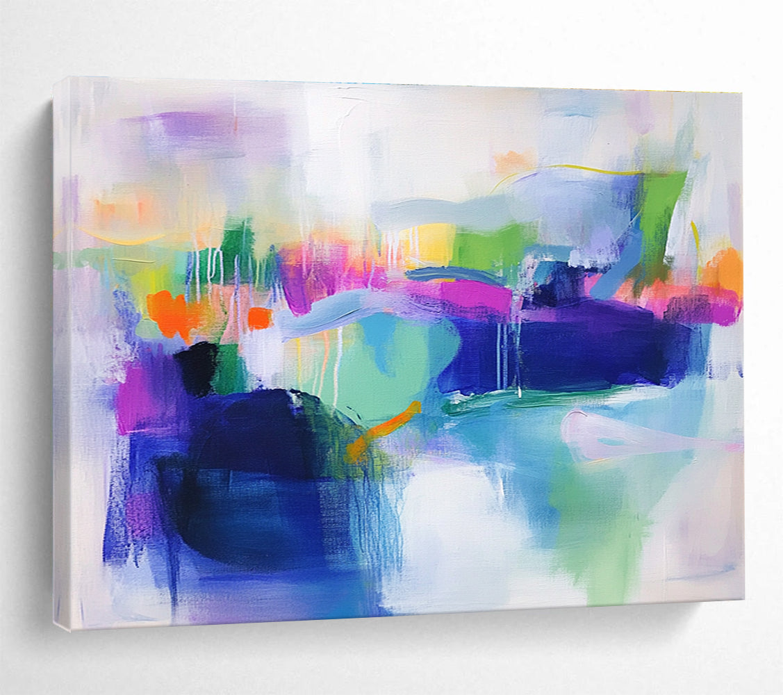 Colorful Abstract Mosaic Painting with Vibrant, Playful Combinations ABS493