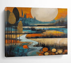 Colorful Landscape Abstract Painting for Art - Loving Retreats YHT085