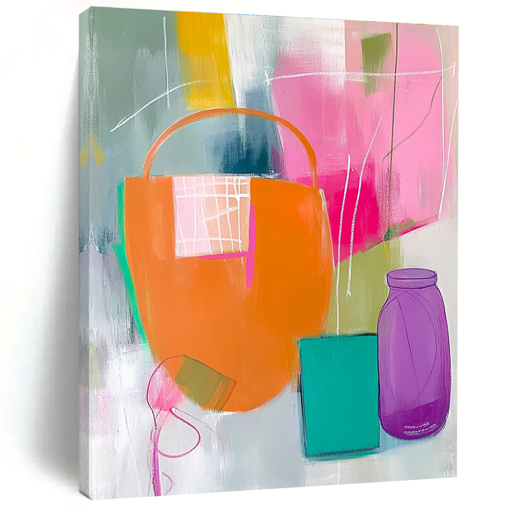 Still Life Abstract Painting for Contemporary Kitchen Dinettes GAB1219