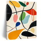 Colorful Organic Shapes Abstract Painting with Playful Vitality WINK092