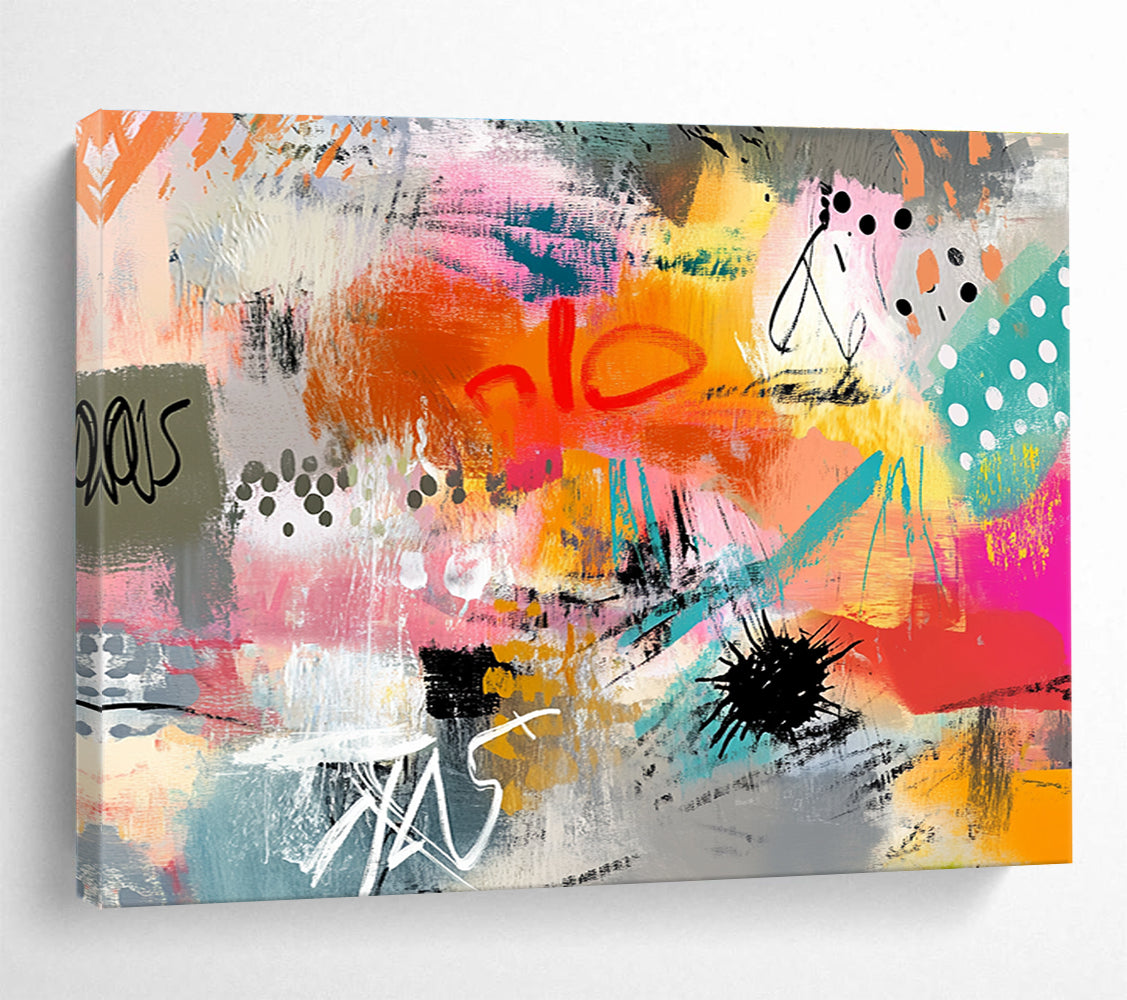 Colorful Graffiti - Style Abstract  Urban Creative Energy ABS098
