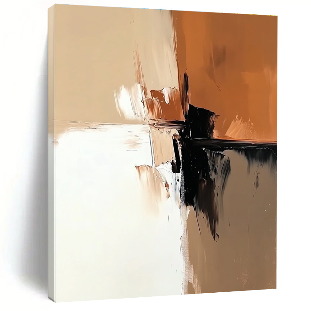 Warm Tones Abstract Painting with Cozy Dynamism WINK341