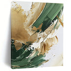 Green Gold Abstract Textures Painting with Nature - Inspired Hues WINK647