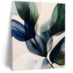 Transparent Abstract Leaves Painting for Modern Living Rooms GAB1149