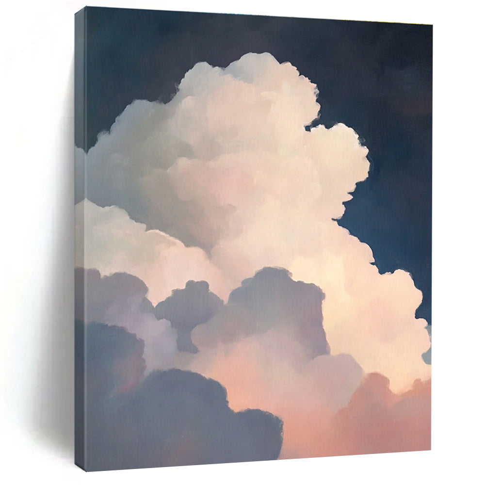 Dramatic Cloud Formation Abstract Painting of Atmospheric Depth GAB0172