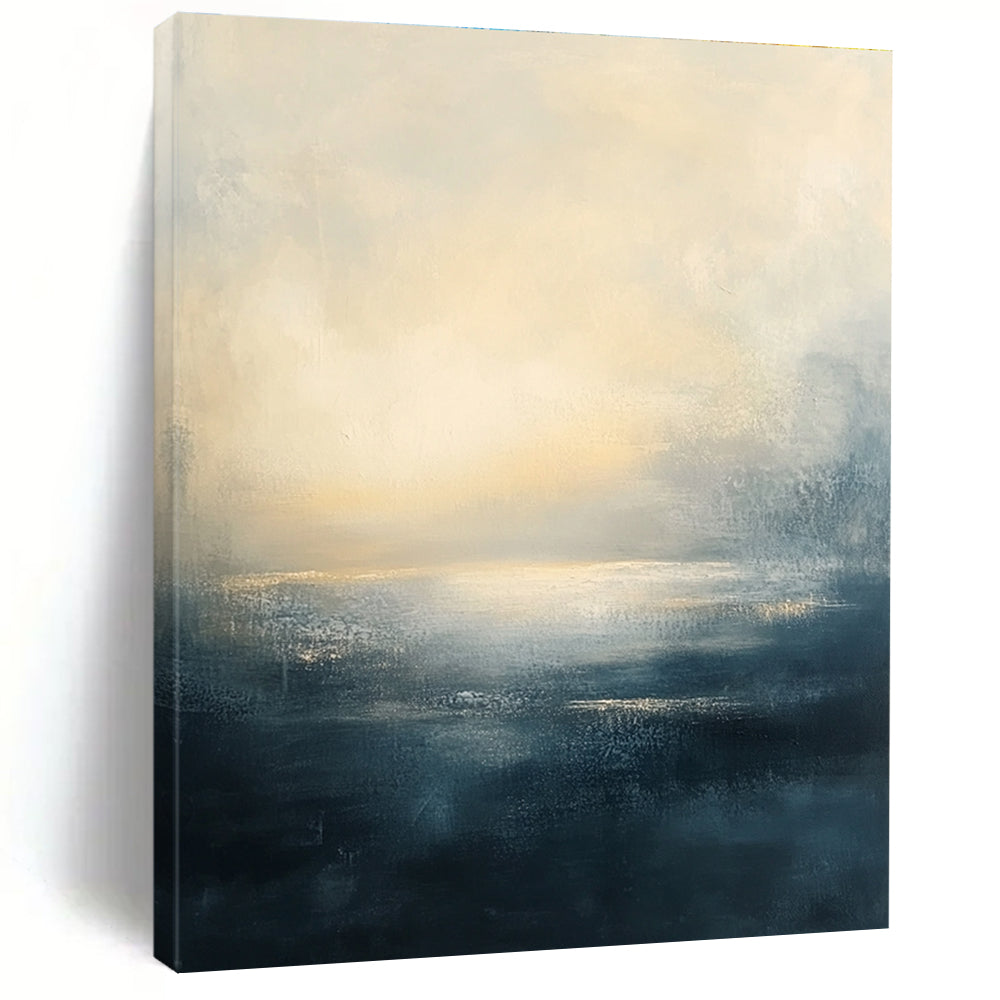 Calm Sea Horizon - Minimalist Seascape Abstract Painting GAB0582