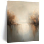 Misty Lake Abstract - Dreamy Forest Water Scene GAB0536