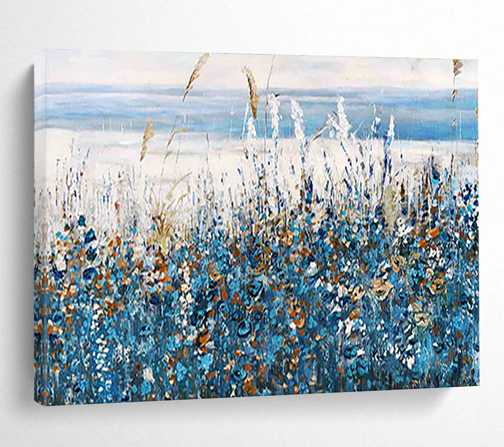 Coastal Meadow Abstract Painting for Beachfront Homes YHT203