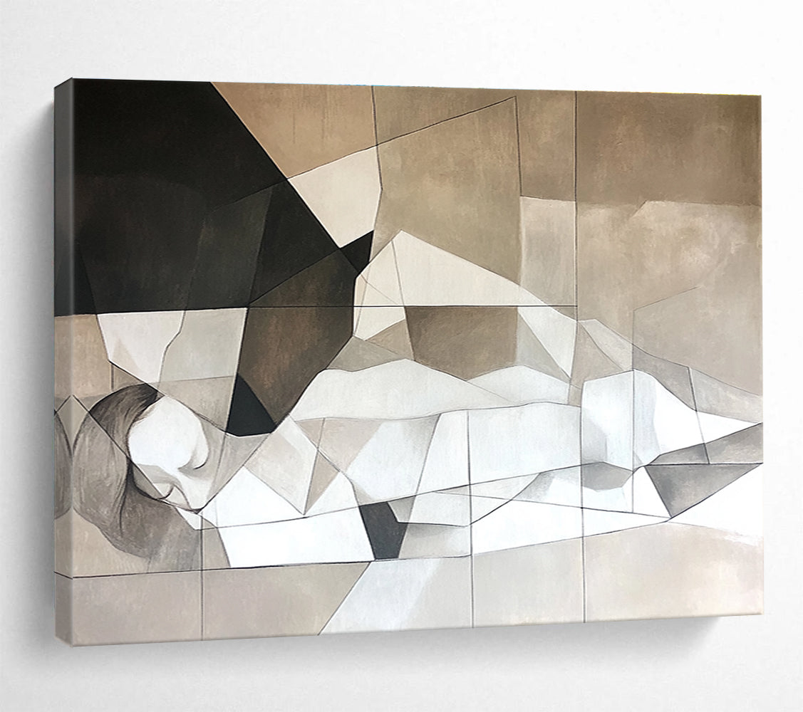 Geometric Nude Abstract  Modern Grace ABS049