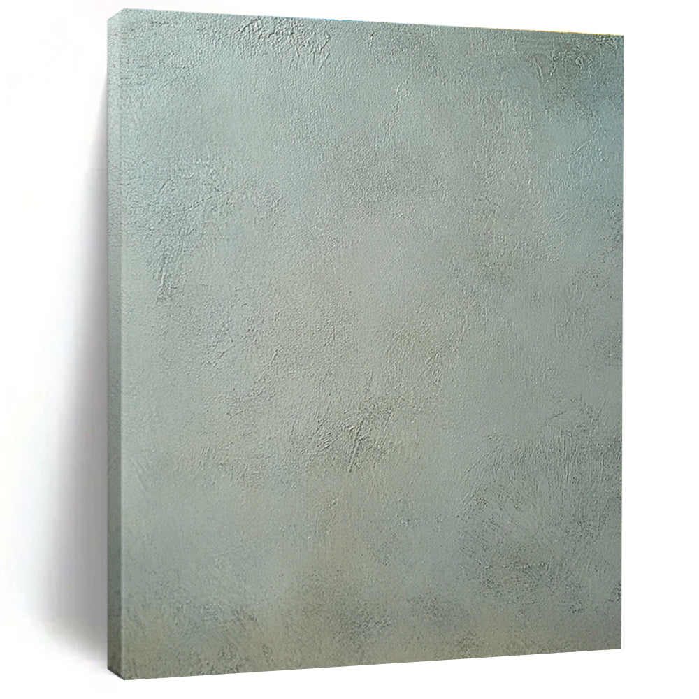 Light Green Textured Surface Abstract Painting with Subtle Freshness WINK100