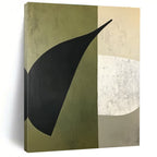 Abstract Leaf Shapes Painting for Nature - Inspired Offices GAB1148