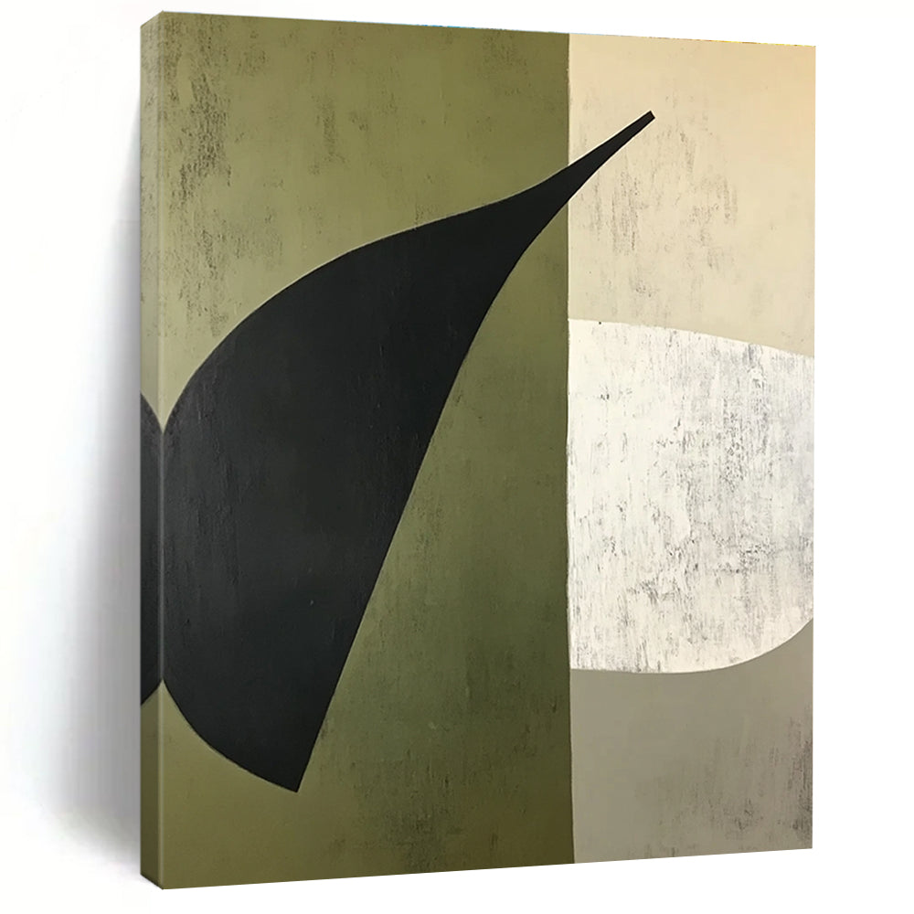 Abstract Leaf Shapes Painting for Nature - Inspired Offices GAB1148